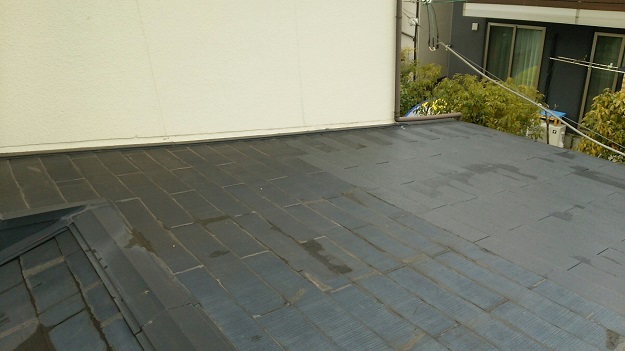 加古川市　カラーベスト屋根　劣化